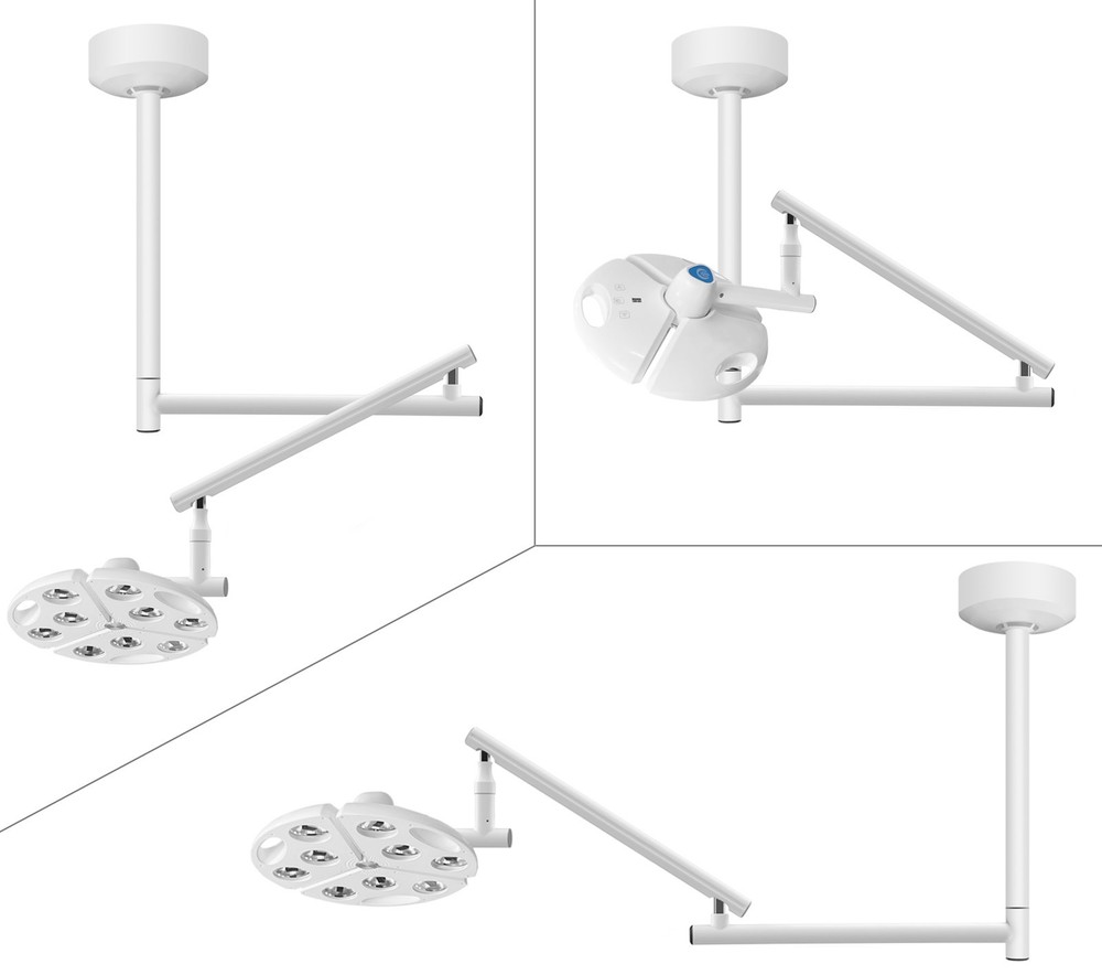 KWS 90W Dental LED Shadowless Surgical Light Ceiling Mounted Veterinary ExamLamp