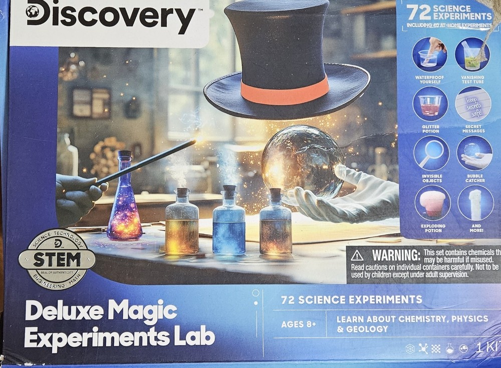 Discovery Magic Science Lab – 72 STEM Experiments Ages 8+