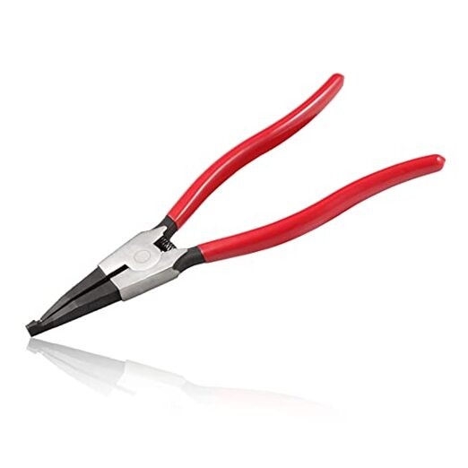 11-Inch Lock Ring Pliers - Flat Snap Ring Pliers with Angle Tip and Reverse 11"
