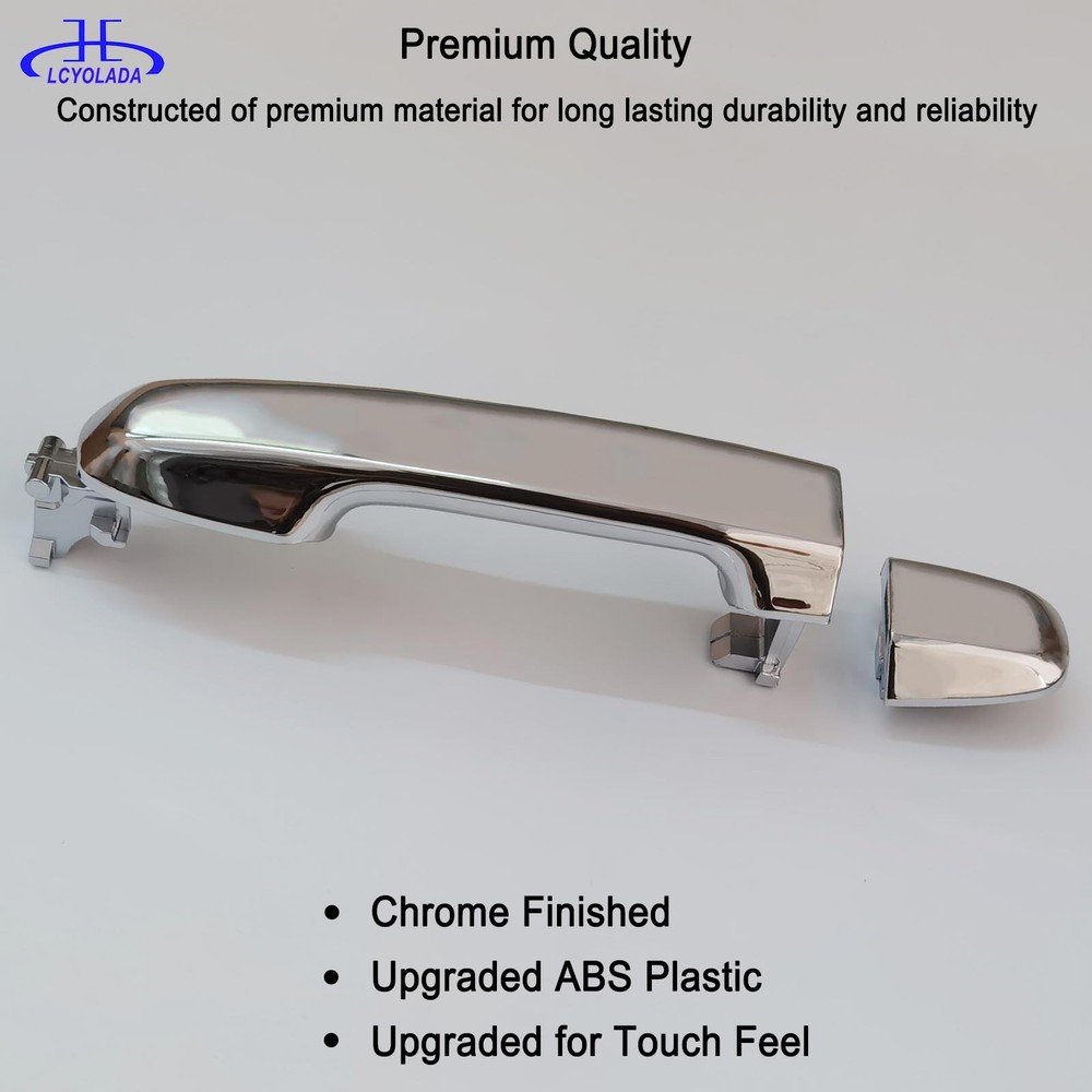 Lcyolada Chrome Exterior Door Handle Rear Left or Right,