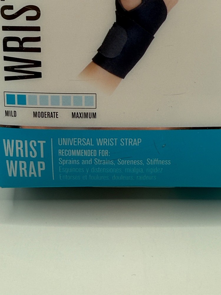 DonJoy Advantage Wrist Wrap Universal Strap Black One Size Mild Support