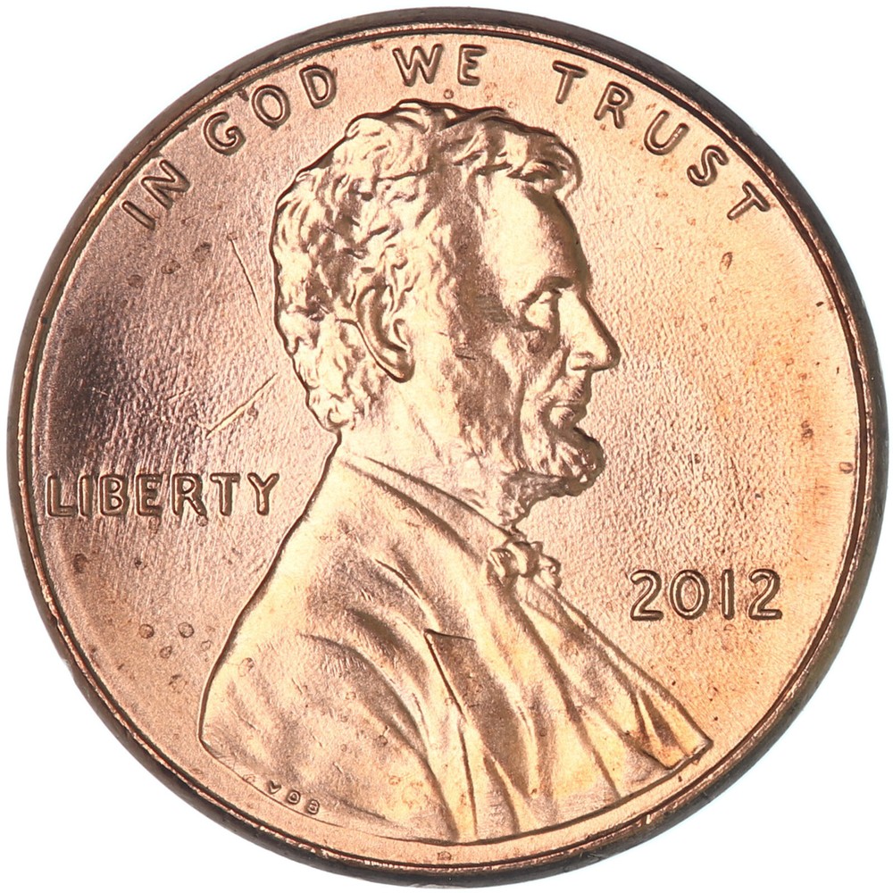 2012 (P) Lincoln Shield Cent BU Penny US Coin