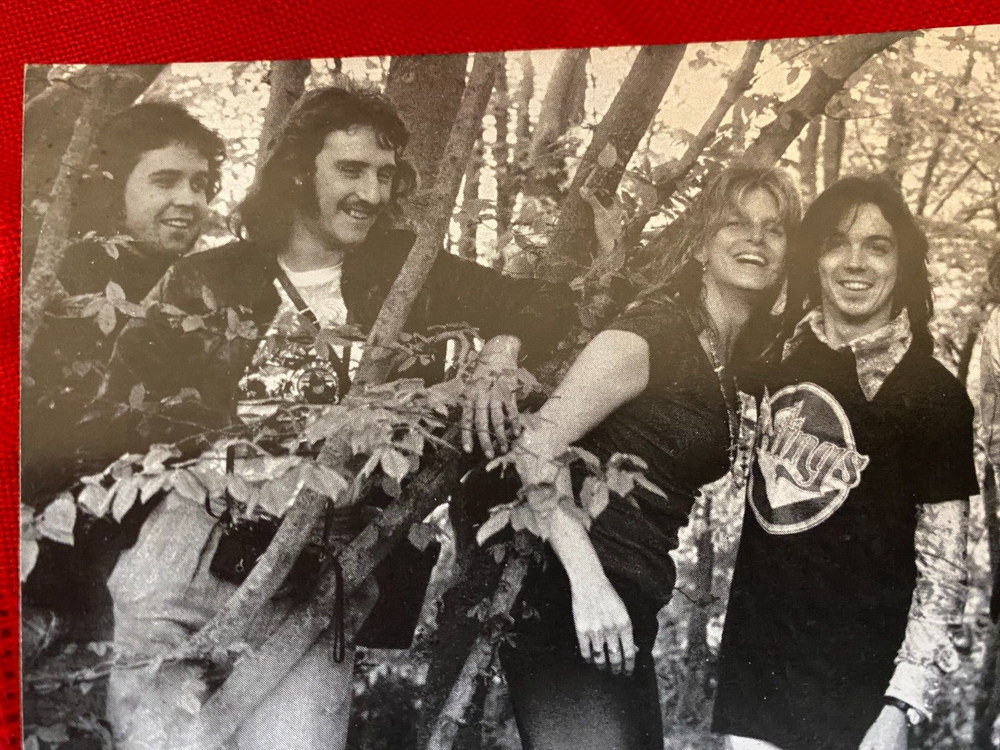Paul McCartney & Wings Postcard - Black and White - Unused