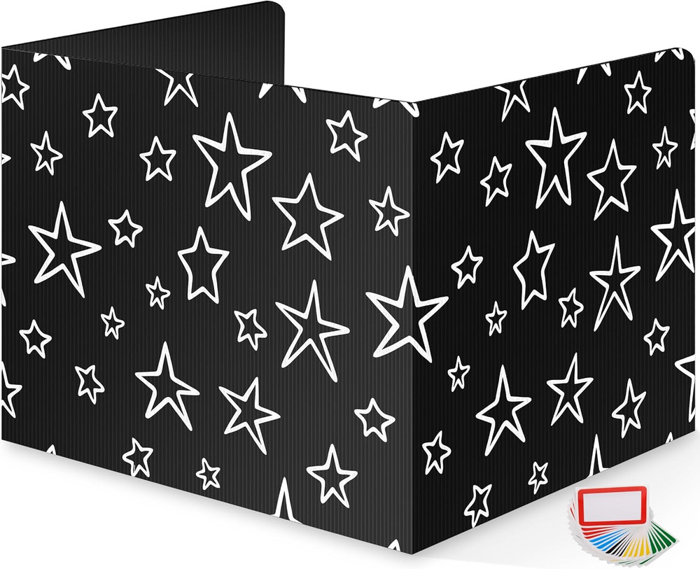 22-Pack Student Desk Dividers - Durable, Waterproof Privacy Shields for Classroo