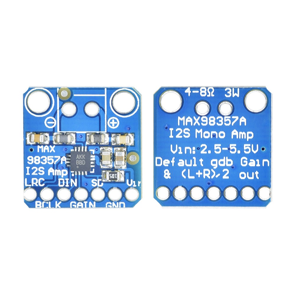 MAX98357 Amplifier Breakout Interface I2S Class D Module For ESP32 Raspberry Pi
