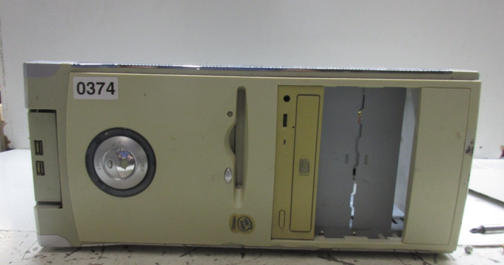 Vintage Retro Beige White ATX Sleeper Build Case