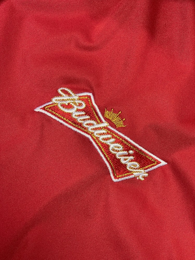 Budweiser Antigua Red Full-Zip Jacket Men's Large
