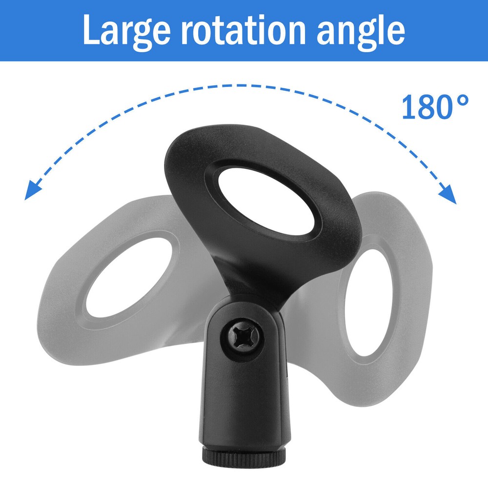 4 PCS Microphone Clip Handheld Wireless Transmitter with Female Threaded Adapter