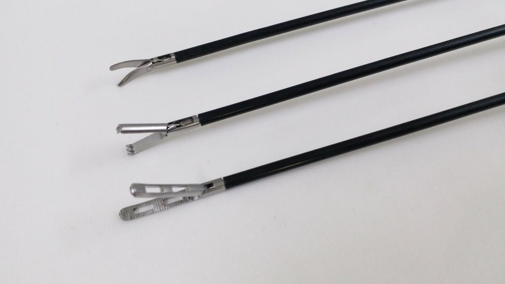 3pc Laparoscopic Grasping Forceps 5mmx330mm Endoscopy Surgical Instruments