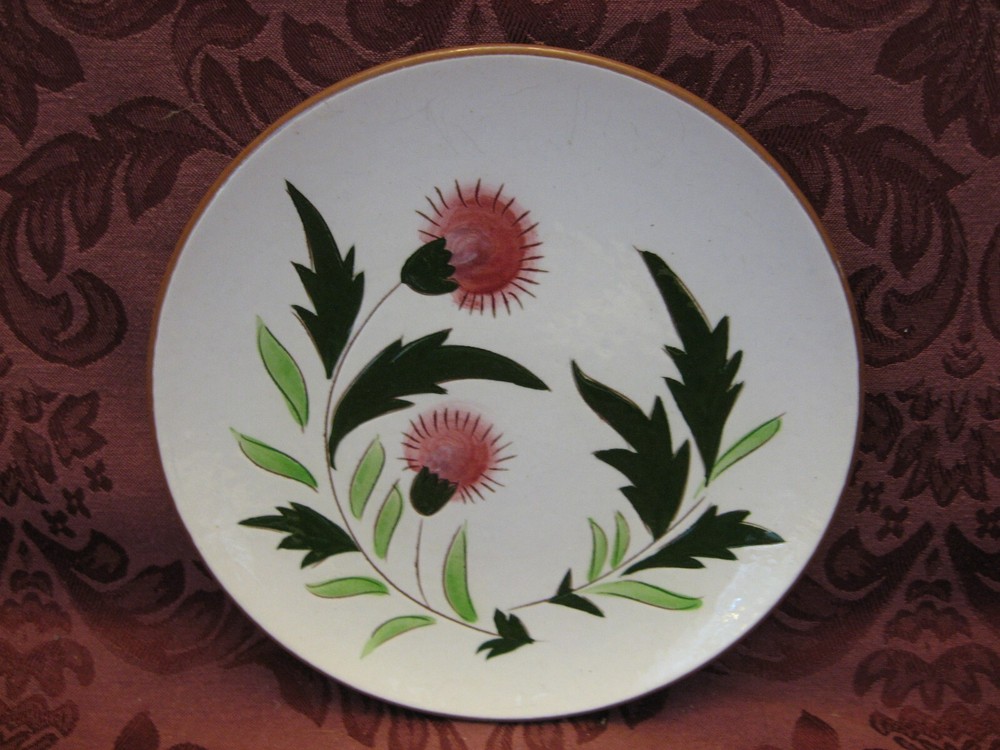 Stangl Pink Thistle Stoneware 18-Piece Lot - Nice!