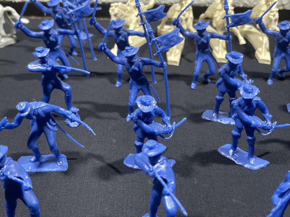 CHERILEA Playset Figures 7th Cavalry And Indians Regiment 60mm 65 PC