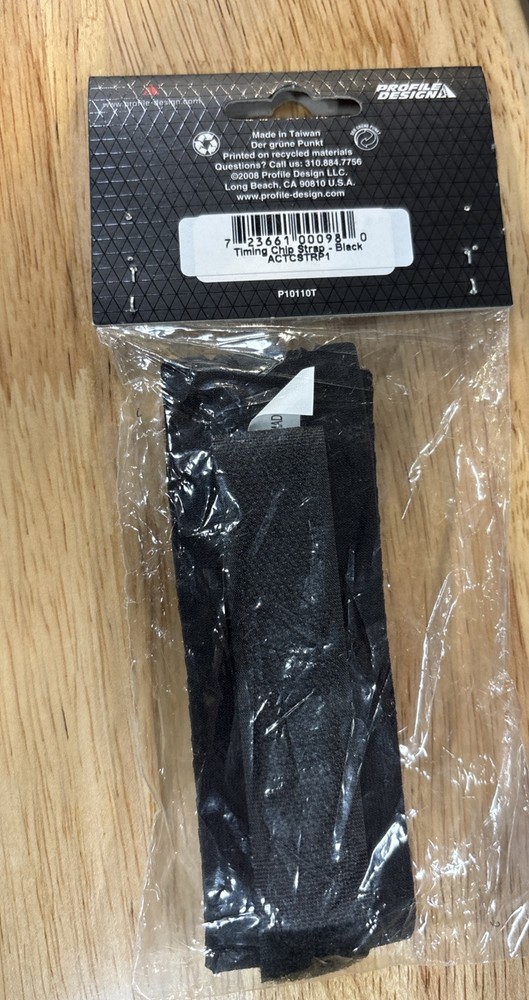 New Profile Design Timing Chip Band- Black- Adjustable- Comfortable