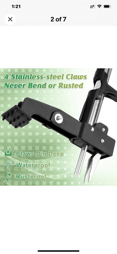 Weeder Puller Tool Stand Up Weed Tool with Long Handle Garden Weed Remover Tool