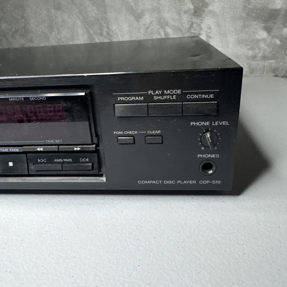 Sony CDP-570 Single Disc CD Player (tested) - Read