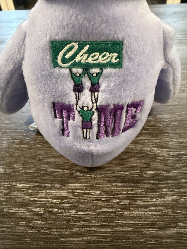 CHEER TYME 8.5" Lilac Cheerleading Gator Bear Plush