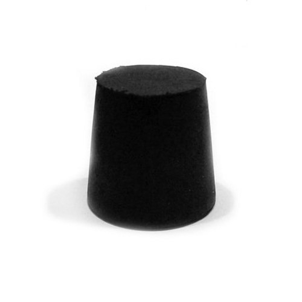 Rubber Stoppers, Size 0, Solid, Karter Scientific 216K4 (Pack 25)