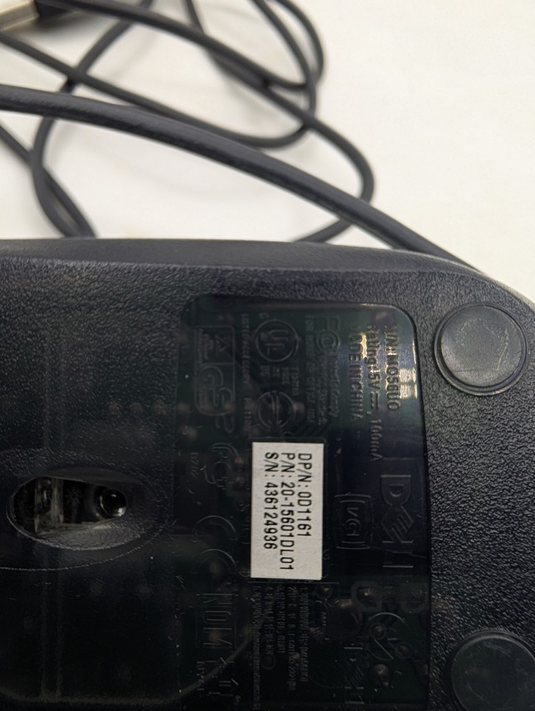 Vintage Dell Mouse MO56UO USB Grey black READ