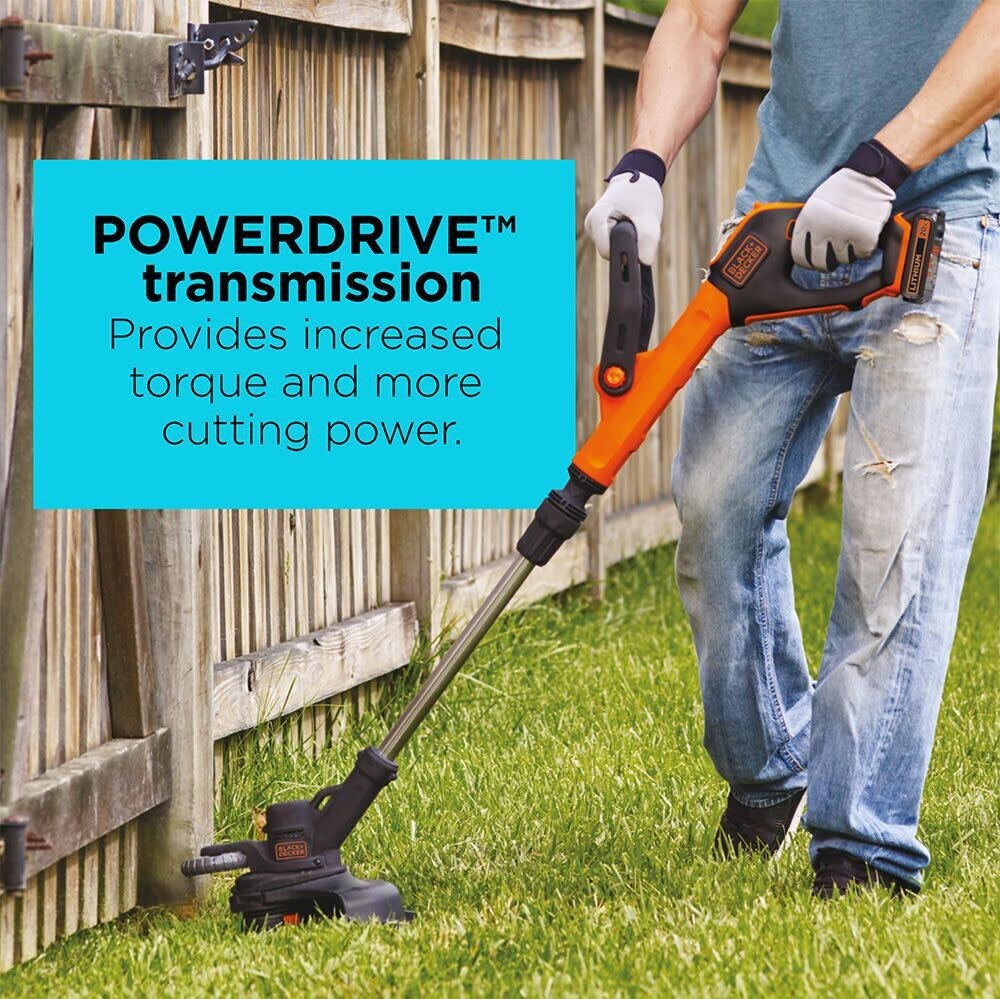 Black and Decker 20V MAX 2 Speed String Trimmer/Edger-LST522