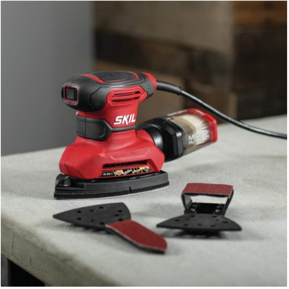 Multi-Function Detail Sander with Dust Box & Attachments