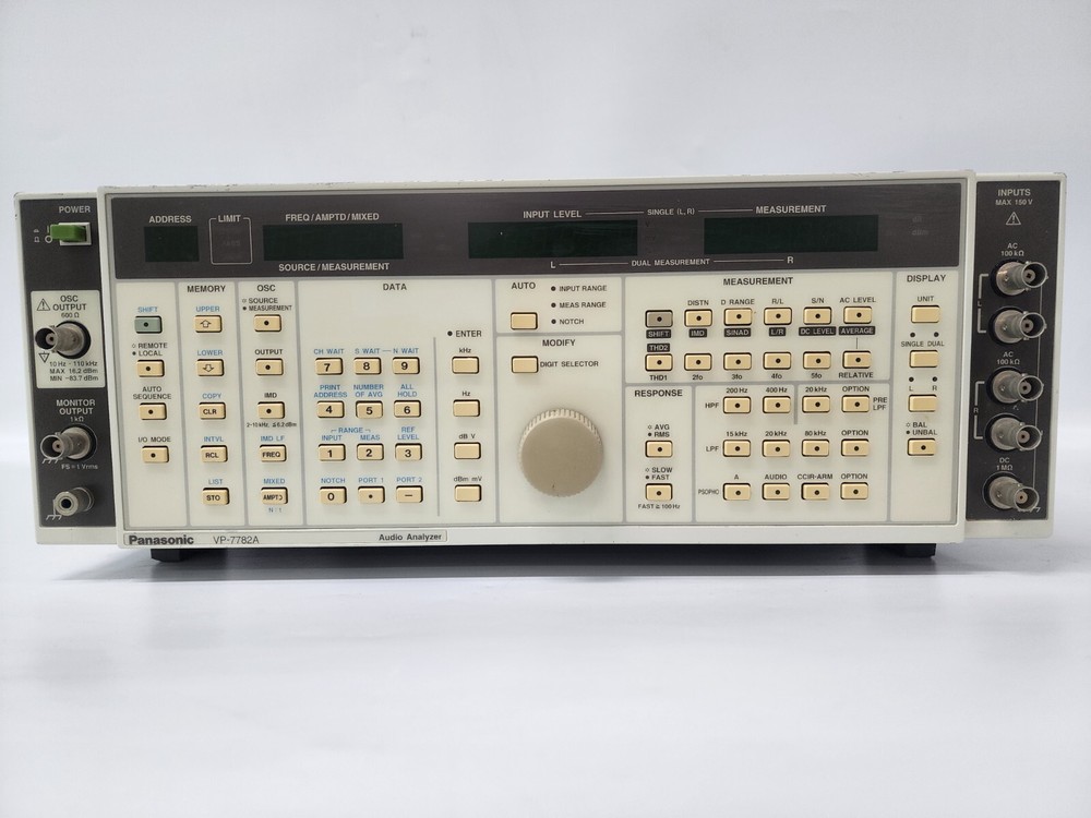 Panasonic VP-7782A Audio Analyzer, 2-channel