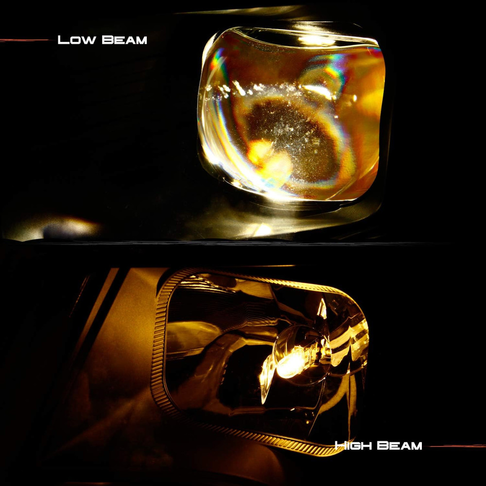 - LED DRL Black Projector Headlights Compatible with 2011-2014 Ford Edge Halogen