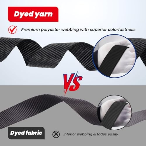 MOCA 6-Pack Soft Loop Tie Down Straps 12000 Lbs Breaking Strength 6-PACK Black