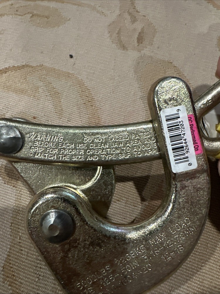 KLEIN TOOLS 1604-20 Cable Pulling Jaw Grip,5000 lb Max,0.5in 2DGR2