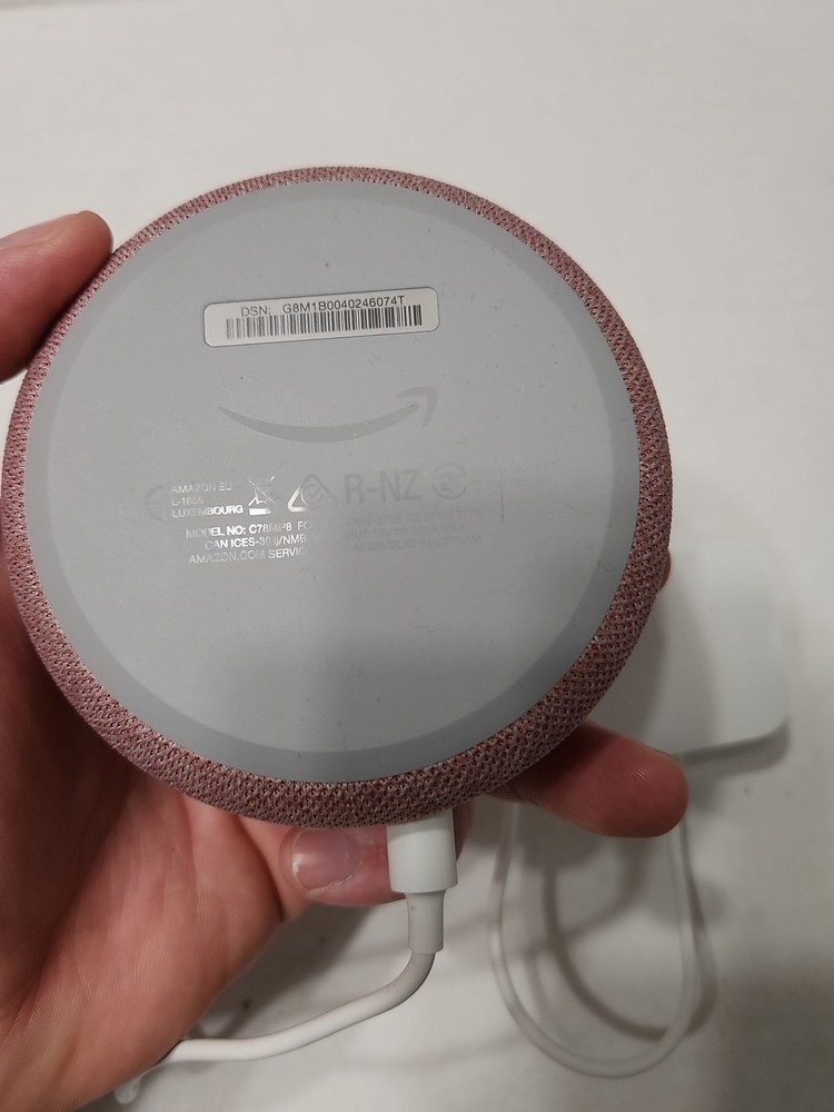 Amazon Echo Dot C78MP8 Bluetooth Alexa Enabled Red - Tested & Working