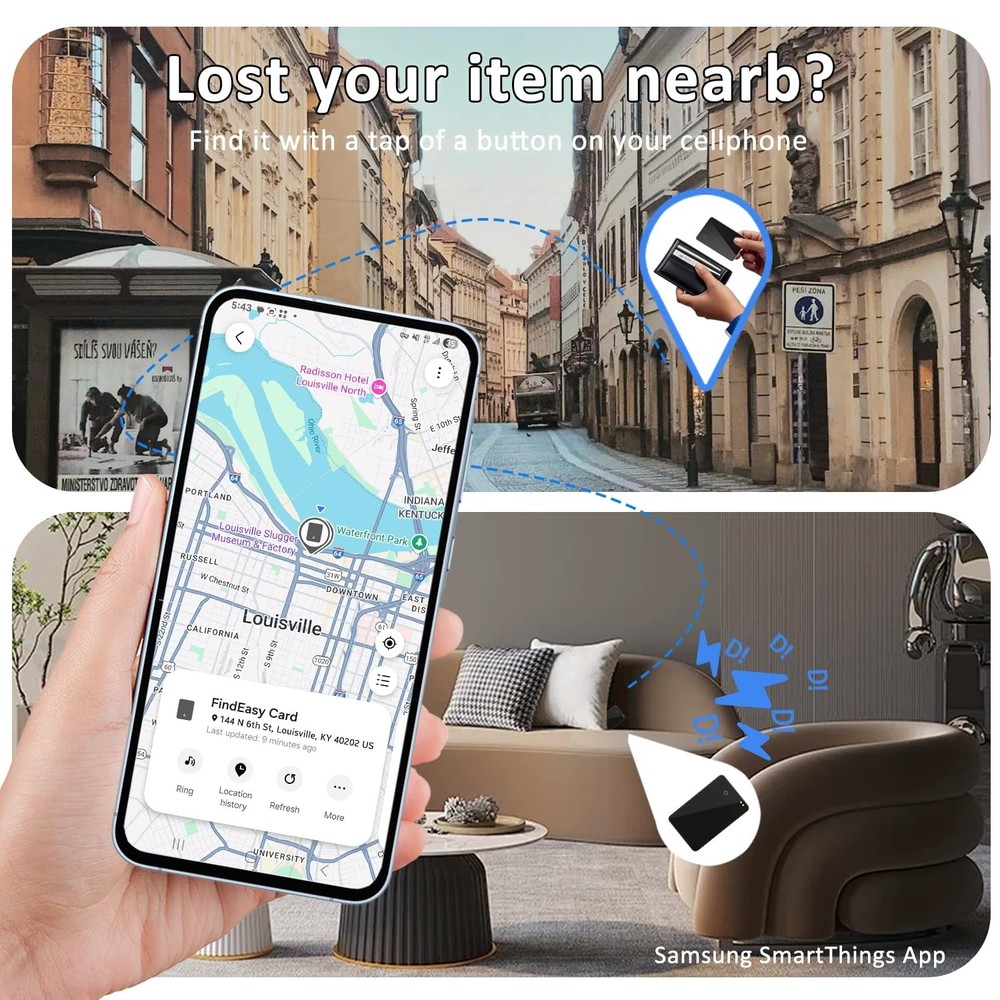 Wallet Tracker Card,Smart Card Wallet Tracker (Samsung Only),Rechar... Fast Ship