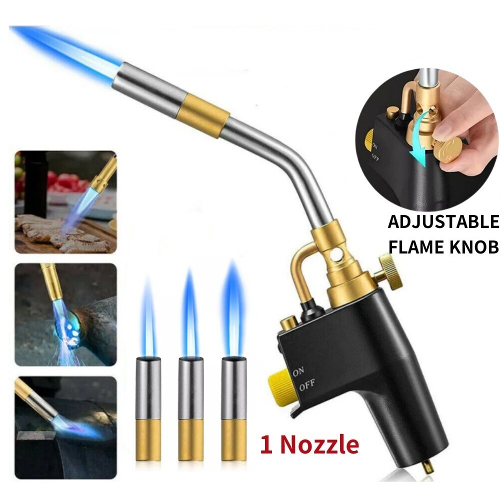 2PCS High Intensity Mapp Propane Gas Torch Brass Head Trigger Start Welding Torc