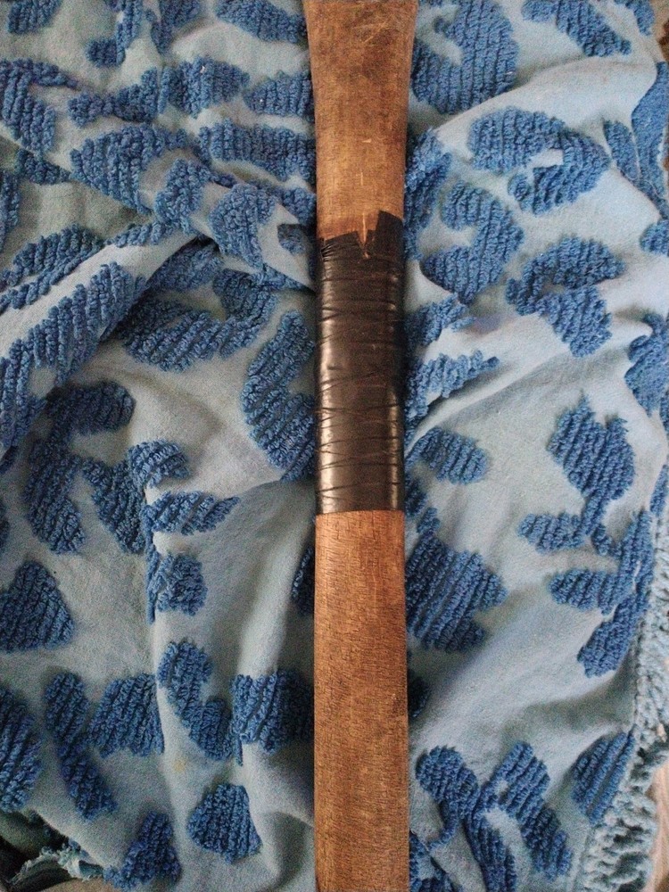2 Vintage Double Bit Axe & Handle 27.5 Long Unknown Axe Very Good