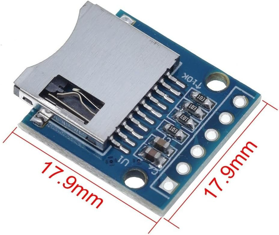 6 Pcs Micro SD TF Card Adapter Mini Reader Module 3.3V 6 Pin SPI Interface Compa