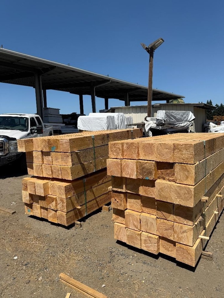 6x6 Western Cedar beams