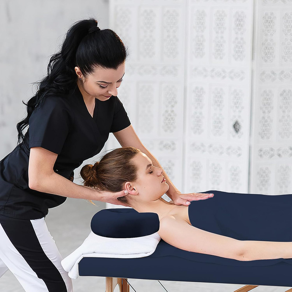 6 Sets Microfiber Massage Table Sheets Set,18-Piece Includes Massage Table Cover