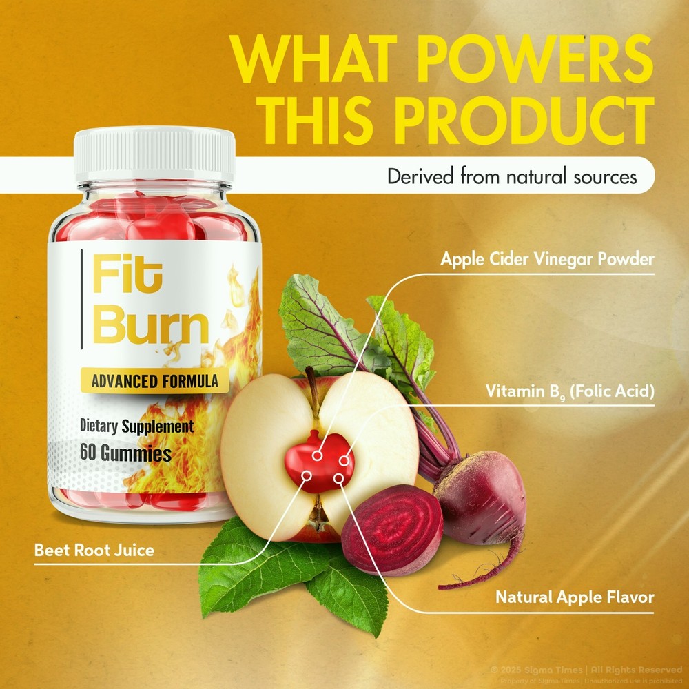 Fit Burn Gummies - Advanced FitBurn Formula for Weight Loss Support 60ct
