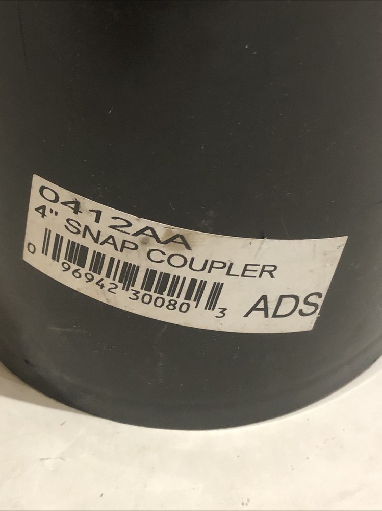 (9) ADS 4" Snap x 4" Snap Polyethylene External Coupling 0412AA