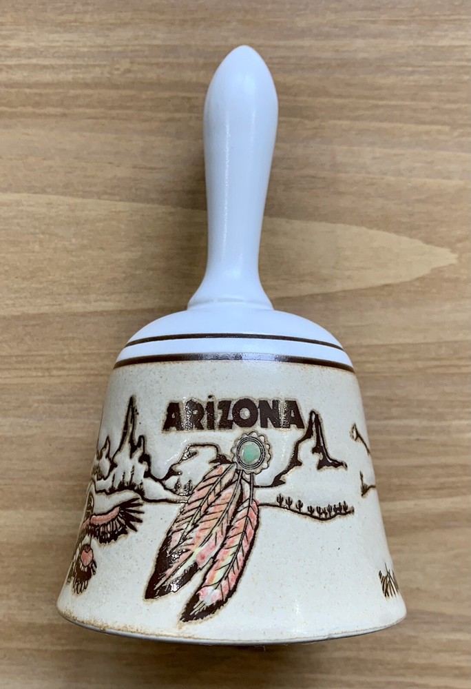Bell ~ Medium Chime Bell ~ Arizona ~ Brown ~ Western Design ~ !NICE & WORKING!