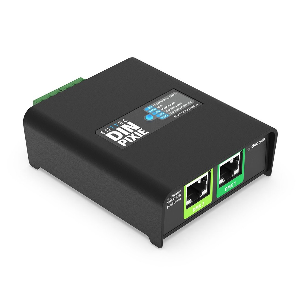 ENTTEC 73539 DIN Pixie 2-Universe DMX LED Pixel Controller