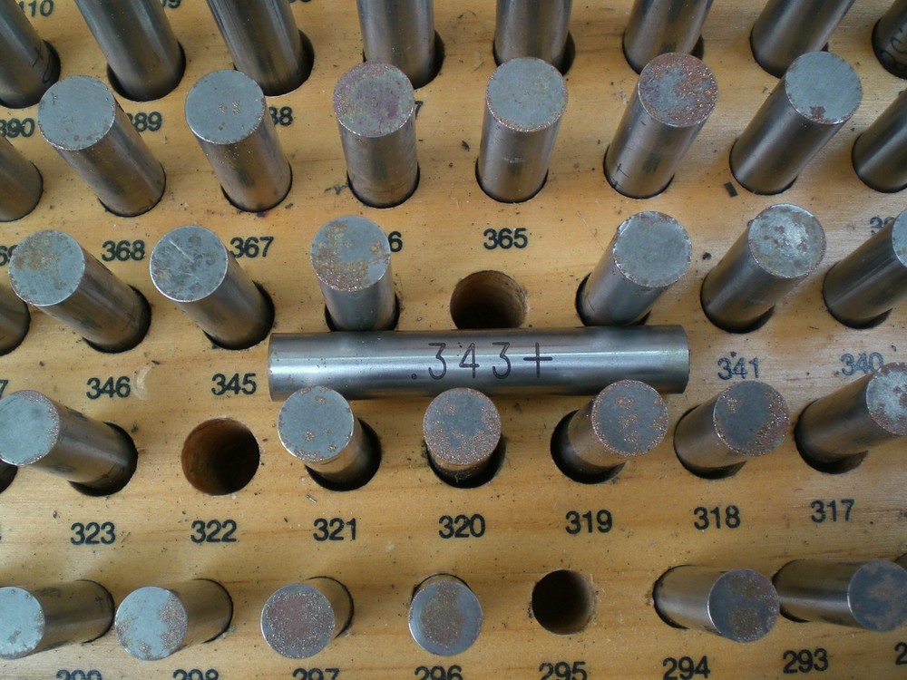 Meyer M-2 Plus Pin gage set .251 - .500 incomplete