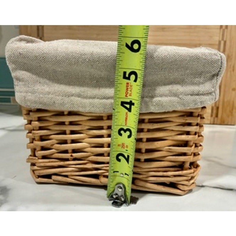 Modern Wicker Storage Basket w/ Washable Liner - Monogrammed Things