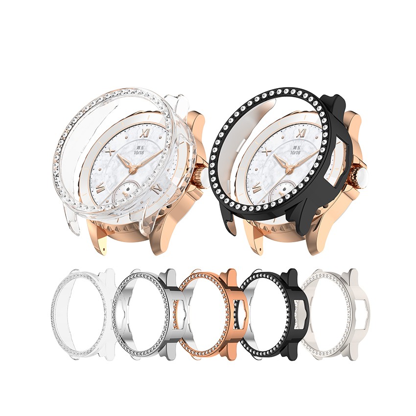 PC Watch Case Protective Case Single Row Diamond Watch Case for ROSSINI 2E