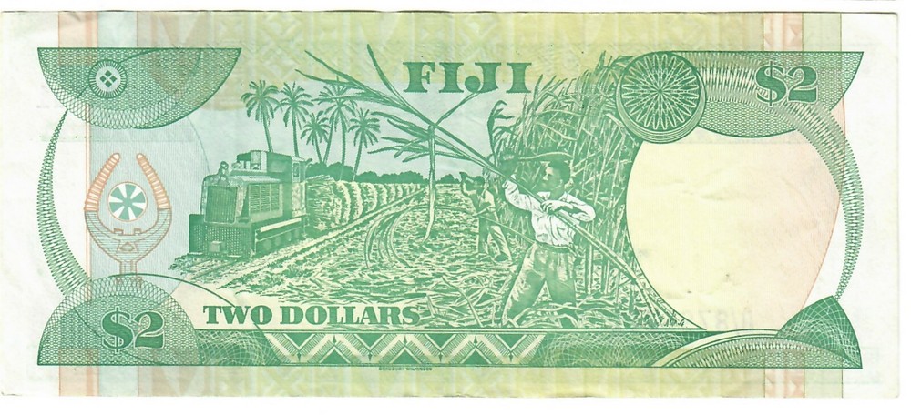 Fiji 2 Dollars 1988 EF