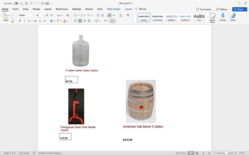 Used Winery Equipment