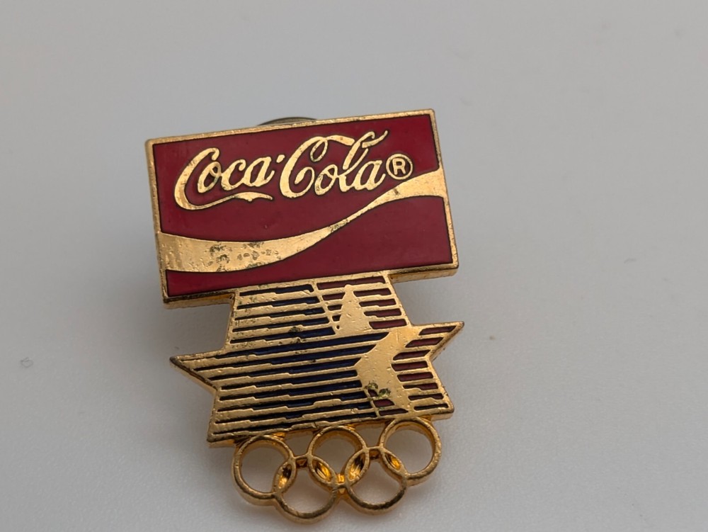Coca Cola Olympics Lapel Pin Souvenir