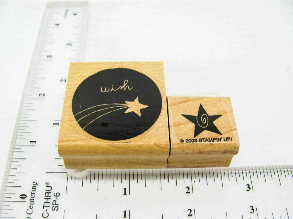 Wish Shooting Star Rubber Stamp - Stamp Set A250