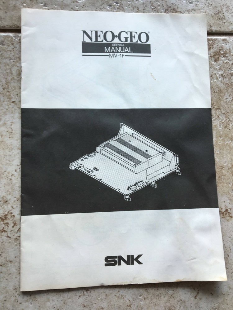 Neo Geo MV-1F Service Manual