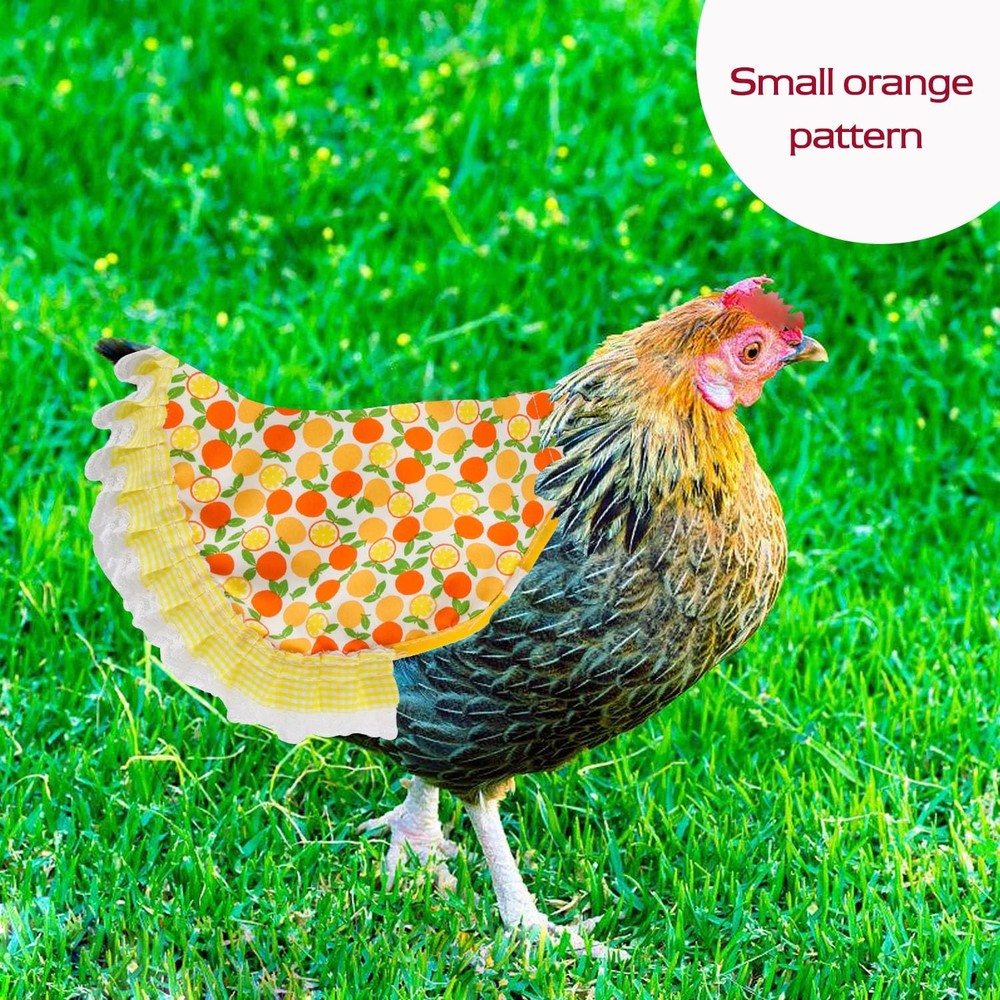 Chicken Saddle 6PCS Hen Wing Back Protector Poultry Apron Elastic Strap Jacket