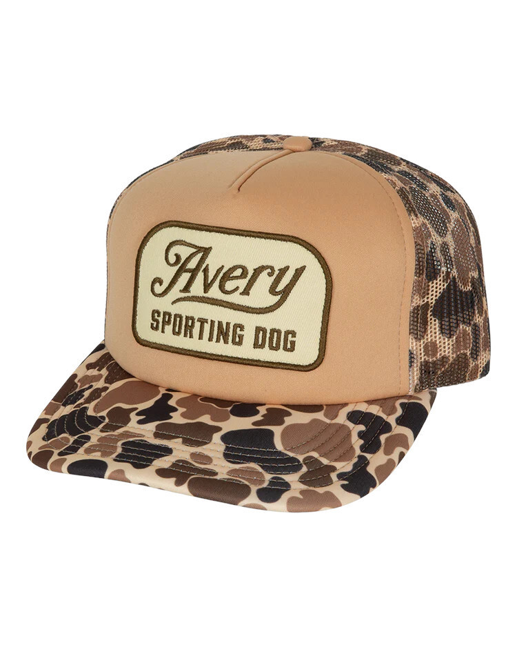 Avery Sporting Dog Camo Cap – Adjustable Snapback Hunting Hat
