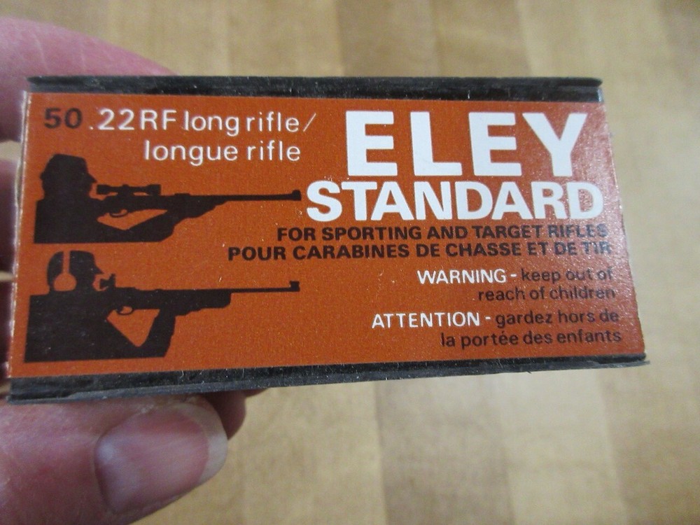 Empty Eley 22 Long rifle  Standard    ammo box     (3-28)   (w3)