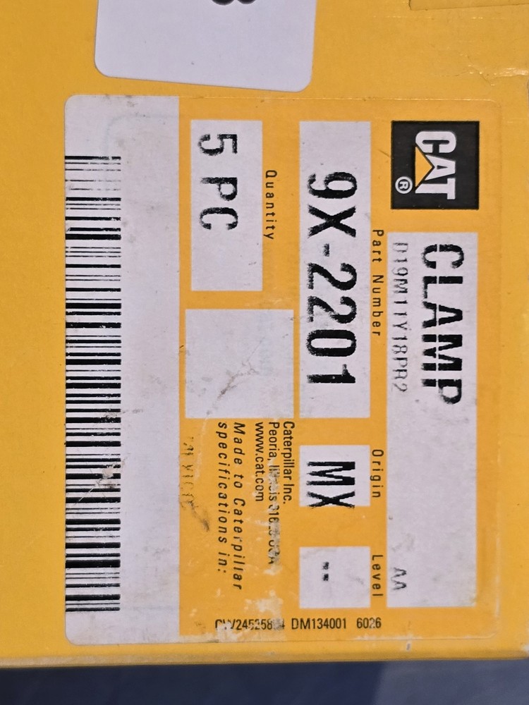 1 Pack Caterpillar 9X-2201 Clamp